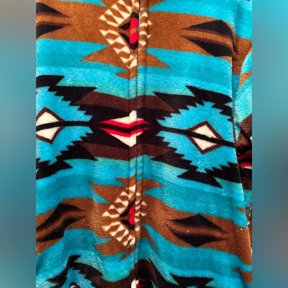 Aztec Patterned Fleece Jacket - image 2